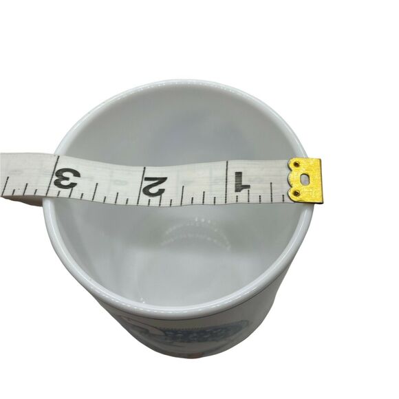 Goose Print Coffee Mug Vintage Arcopal France White Blue Ribbon Set Of Four - Picture 10 of 16